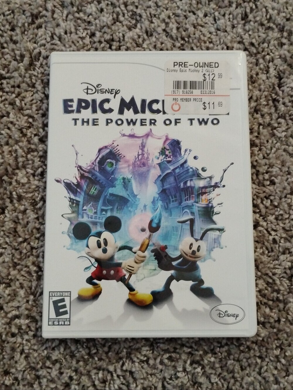 Disney Epic Mickey 2: The Power of Two (Nintendo Wii) - Complete in Box (CIB)